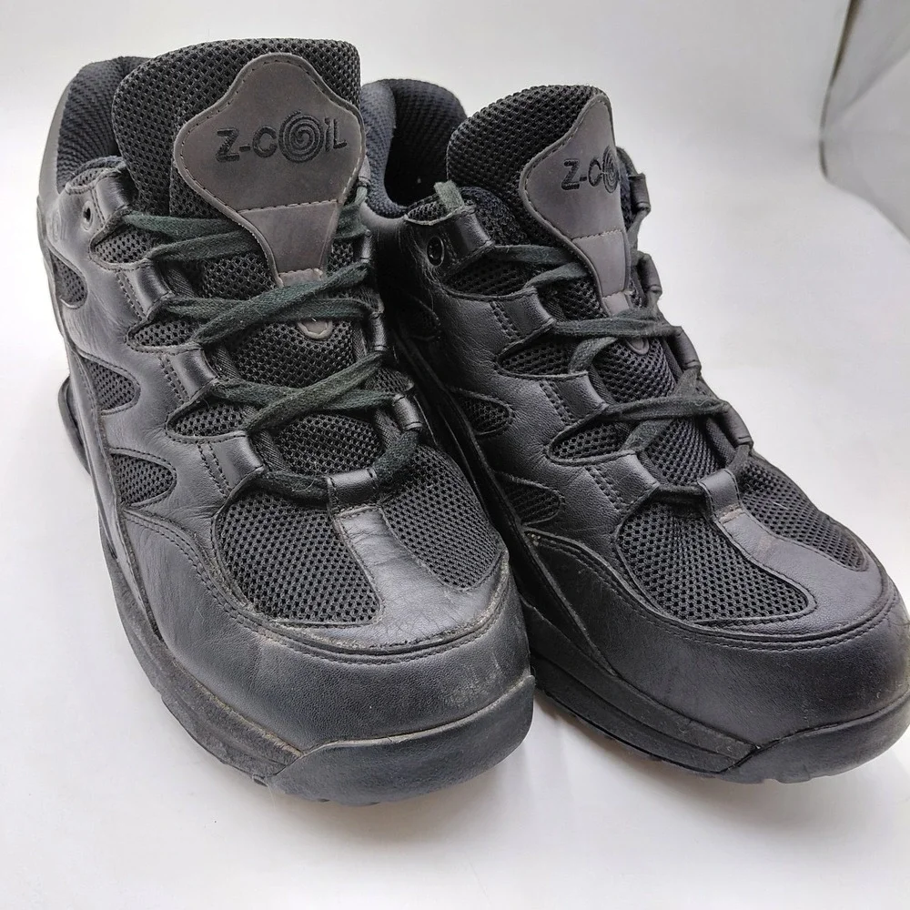 Z-Coil Mens 11 Orthopedic Shoes Freedom Comfort Black Leather Walking Spring